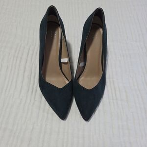 a new day Pointed Toe Pumps in Dark Teal Suede